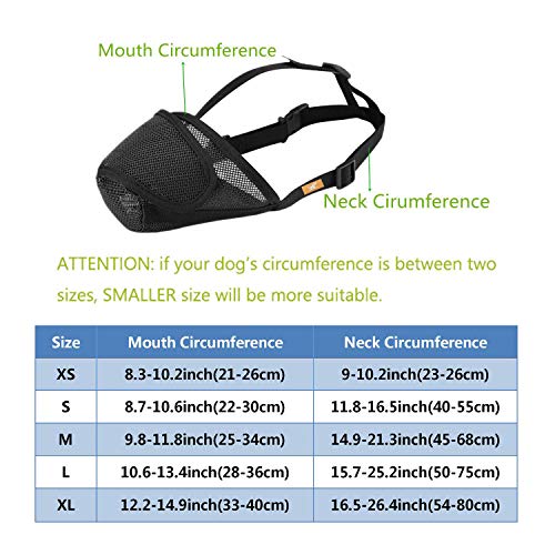 Dog Muzzle Mesh With Overhead Strap, No Lick Dog Mask Mouth Guard Muzzle For Dogs Prevent Biting Chewing (Xl, Black) #TOP1