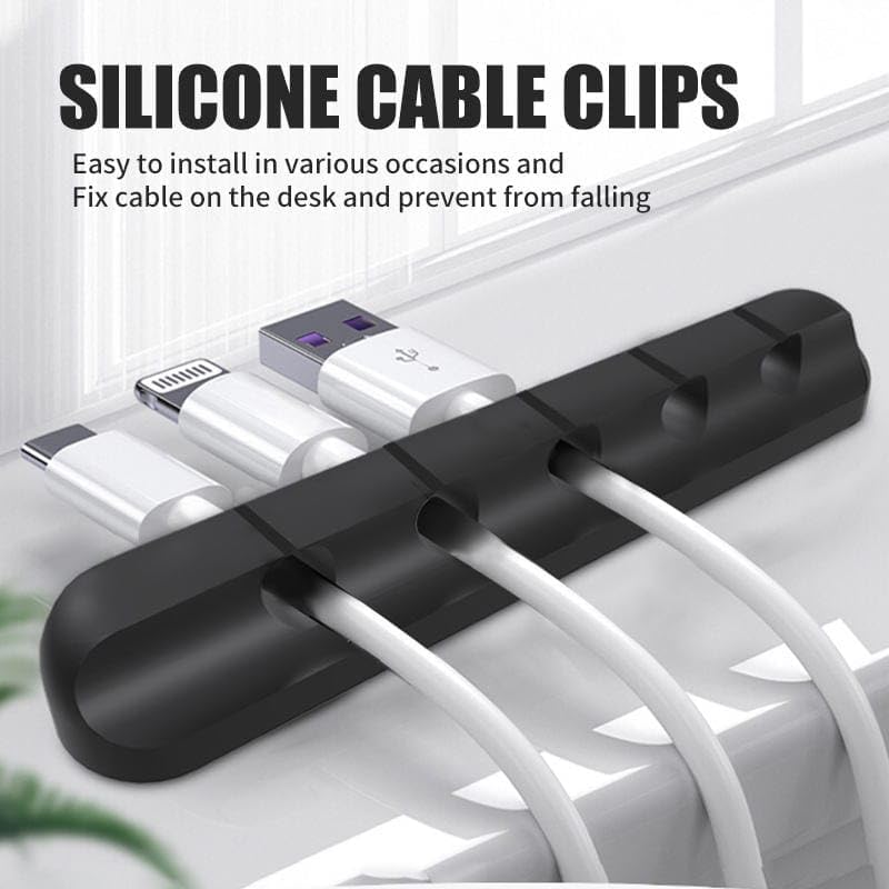 Miniatura 2 de Organizador de cables de silicona, organizador de cables, soporte para cables de carga, organizador de cables USB, organizador de cables, perfecto
