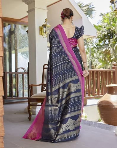 Image of Yashika Women's Banarasi Kanjivaram Art Silk Saree|Sarees for Women Ethnic Wear