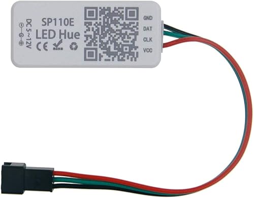 Miniatura 8 de ALITOVE WS2812B WS2811 Bluetooth APP Controller Music Sync direccionable RGB IC LED Control remoto Dual Outputs SP611E para SK6812 WS2812 SM16703