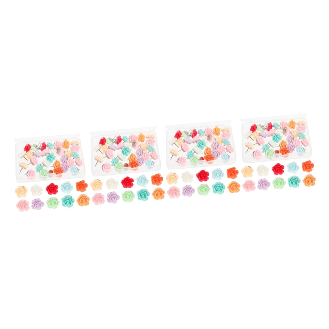 NUOBESTY 120piezas Chinchetas Multifuncionales De Colorida para Decoración y Fijación De Mapas Tacks Reemplazables para Tableros De Anuncios y Paredes De Fotos