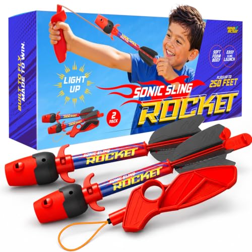 Light Up Toy Slingshot Rocket Launcher...