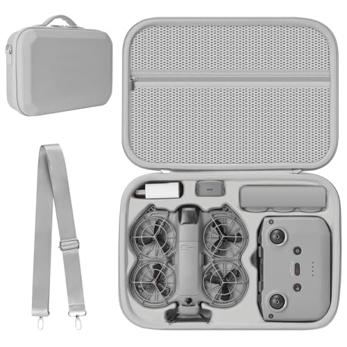 Puasok Étui Case pour DJI Neo 2 Sac, Sacoche pour DJI Neo 2 Fly More Combo Accessoires Housse, pour Manette RC-N3/Batterie Neo2 Transport Boîte de Voyage, pour Rangement Drone