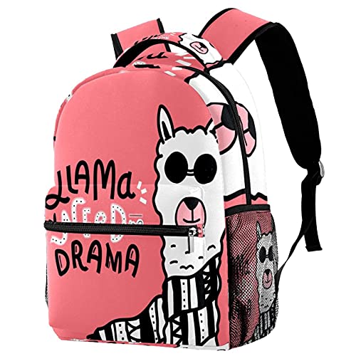 Sac à dos léger lama pour petites filles et garçons en randonnée et voyage