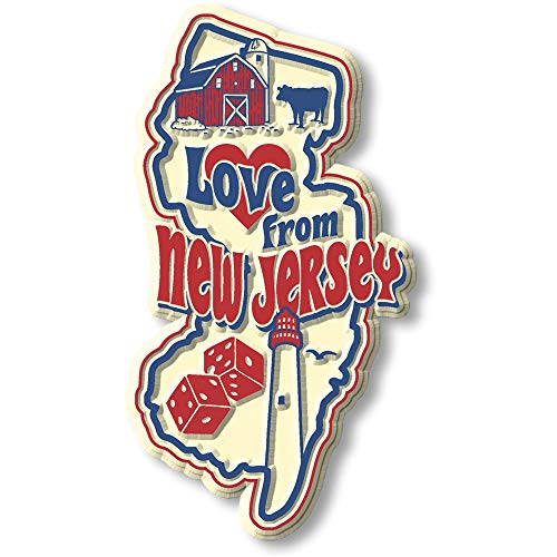 Love from New Jersey Vintage State Magnet