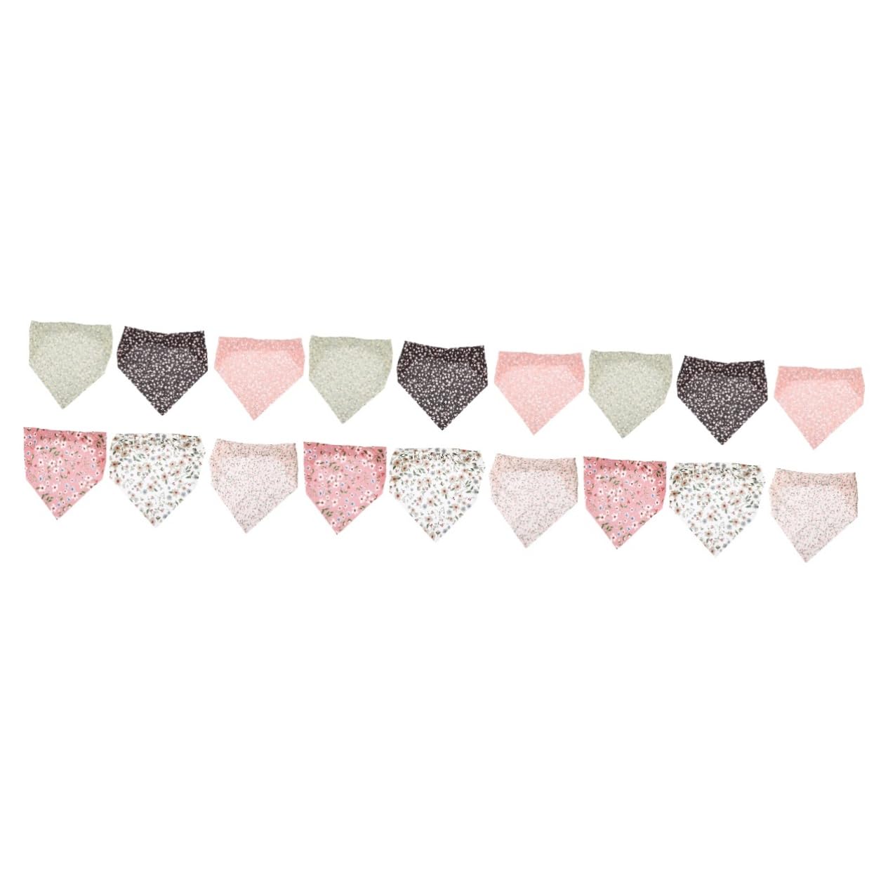 Housoutil 18pezzi Fasce Elastiche Triangolari Floreali Per Bandana Boho Headband Per Yoga e Attività Accessori Femminili Versatili