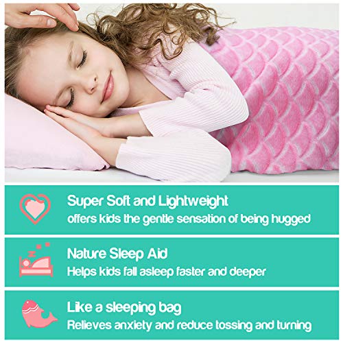 Cobertor infantil Catalonia com cauda de sereia, cobertor de flanela de pelúcia super macio para dor