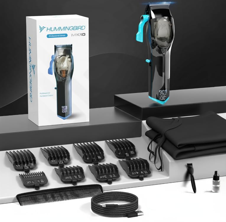 Cortapelos profesional HUMMINGBIRD inalámbrico para evitar tirones en el cabello 6