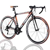 PANTHER (パンサー) ロードバイク ZEUS2.0シリーズ シマノ 21段変速 軽量エアロアルミフレーム 700Cレーシング軽量タイヤ 前後車輪クイックリリース方式 キャリパーブレーキ ドロップハンドル コスパ最強入門モデル (Classic Orange, 520mm(XL))