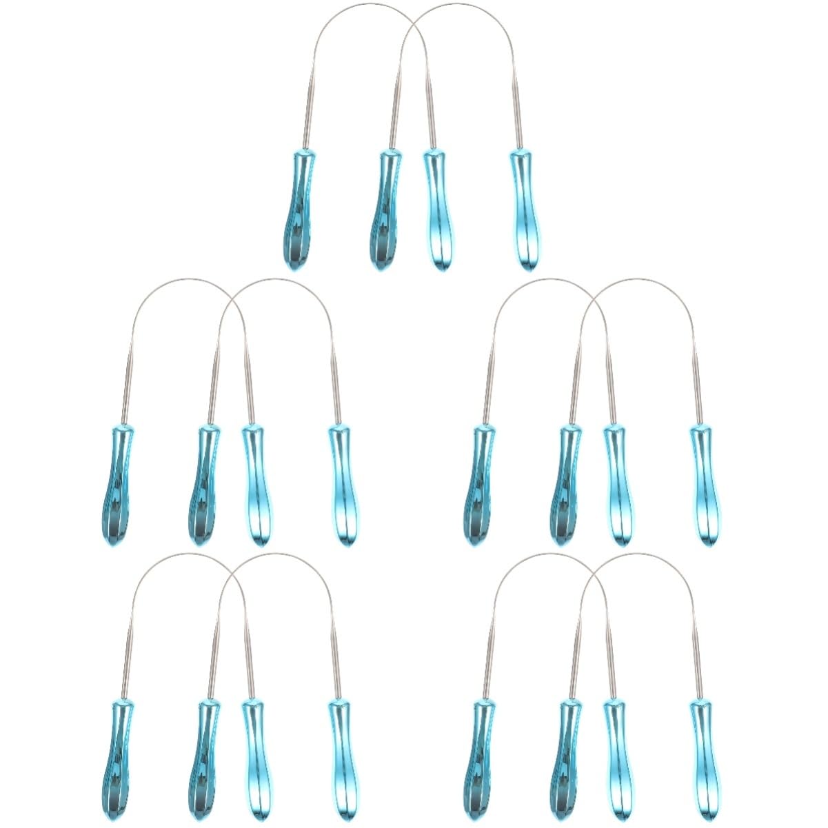 5 Set Raschietto Linguale Acciaio Inossidabile U Shaped Per Della Lingua Rimuove E Residui Strumento Igienico Per Orale Per Adulti 2 Pezzi * 5