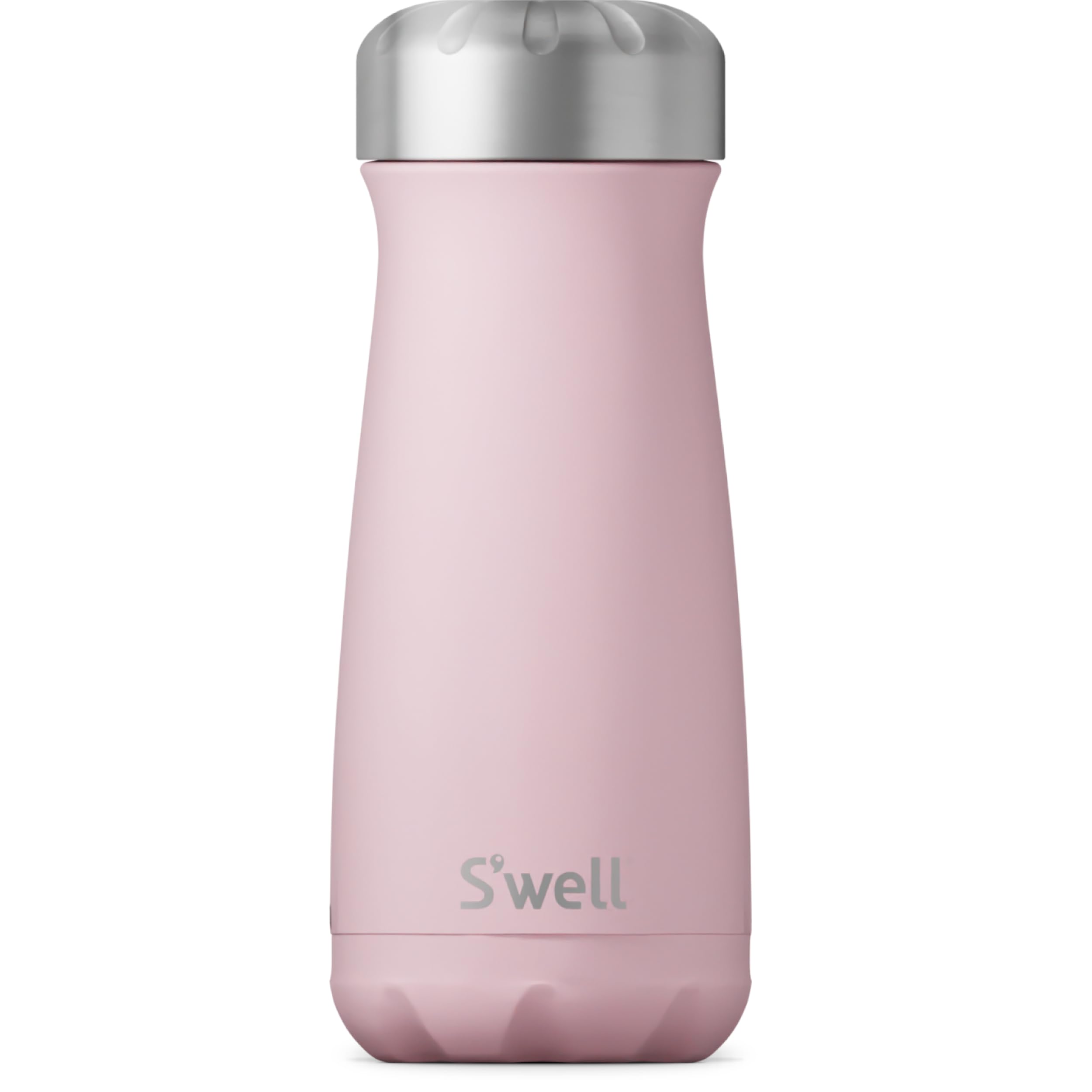 S'well Stainless Steel Traveler - Triple-Layered Vacuum-Insulated Travel Mug Keeps Coffee, Tea and Drinks Cold and Hot - BPA-Free Water Bottle, Pink Topaz