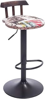 Wysokie StołKi Barowe Stołek barowy,krzesełko na krzesło,restauracja,kuchnia,stałe drewno oparcie siedzenia obracać podnośnik regulowany podstawowy krzesło krzesło składane 3 kolory (Color : Color)