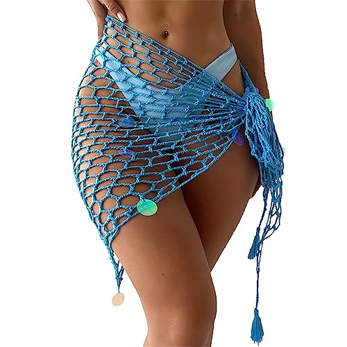 Green Swimwear Cover Up crochet sarong,Sexy Fashion Beach Hand Crochet Shawl Capelet Fishnet Net Skirt.(SJJ42)