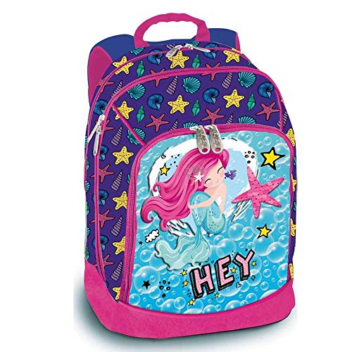 Mochila escolar organizada Kit Classic Young Girl Sirenita