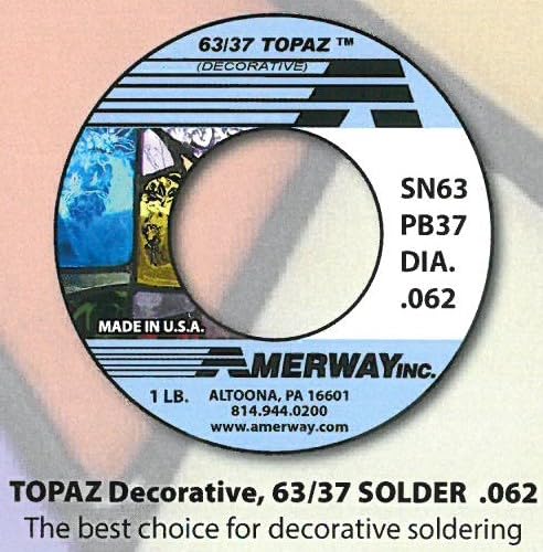 Amerway Topaz Stained Glass Soldering Wire