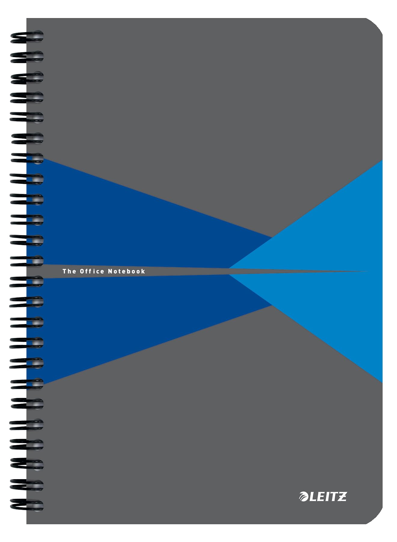 Leitz Office Collegeblock A5 liniert, Notizbuch mit Spiralbindung, PP-Einband, 360 Grad Öffnung, 180 Seiten / 90 Blatt FSC-zertifiziertes Papier (80 g/m²), für Büro & Schule, Blau, 44991035