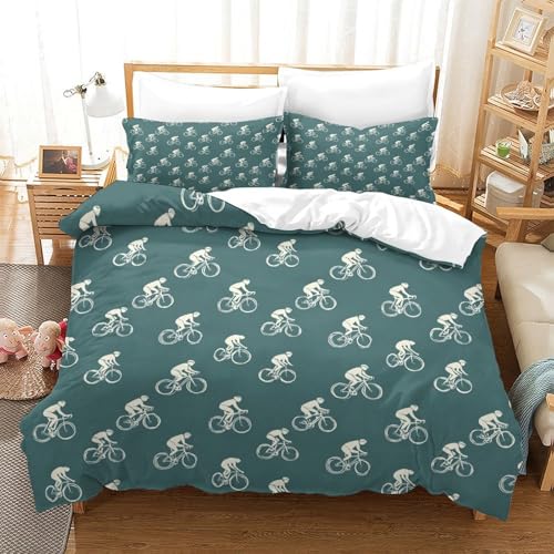 Parure de lit double 200x200cm au design numérique premium