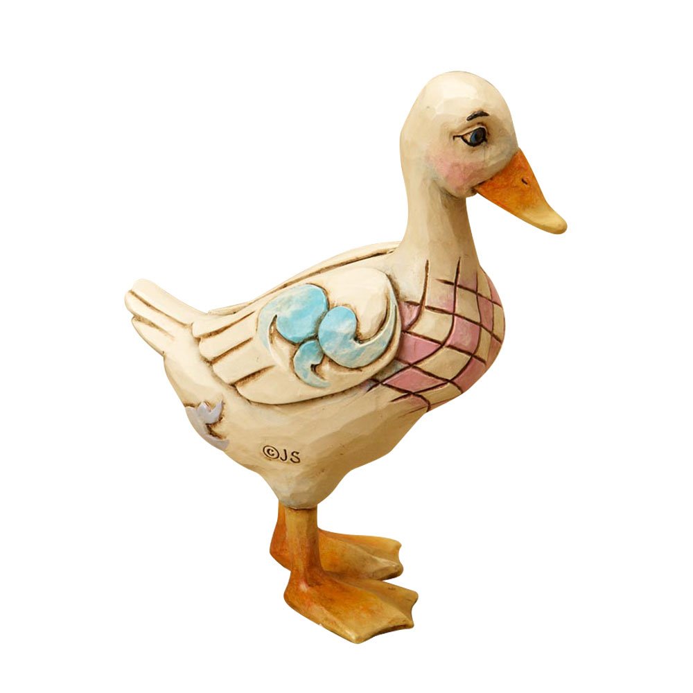 Jim Shore for Enesco Heartwood Creek Mini Duck Figurine, 3-3/4-Inch