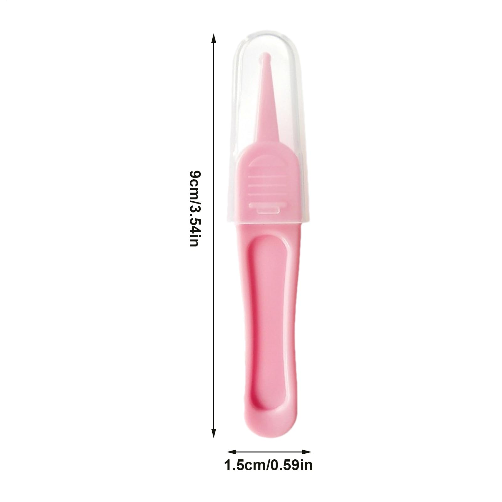 Pinzette per naso, pinzette per la pulizia del naso, detergente per bambini, pinza rotonda, portatile e sicuro e per pulire i condotti uditivi, i passaggi nasali e lo sporco ombelicale