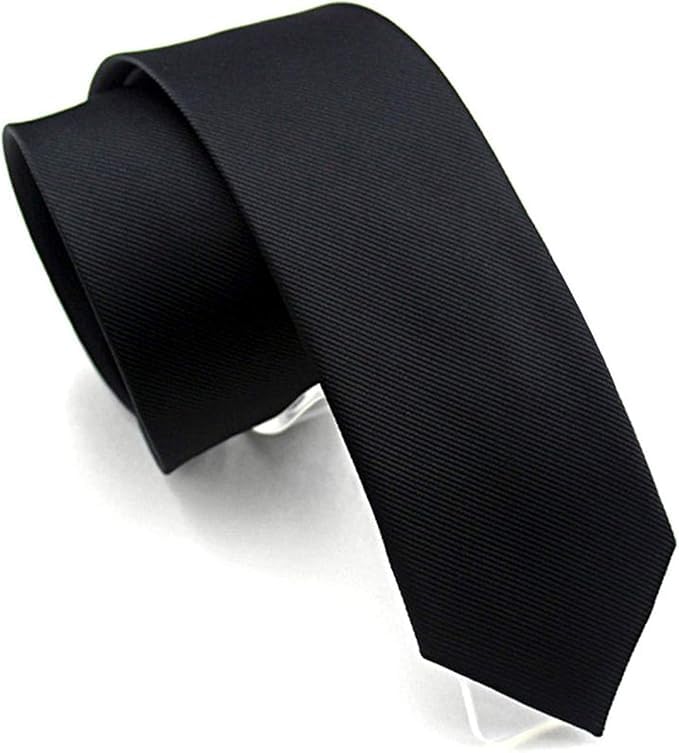 Image of Young Arrow Premium Microfiber Matte Finish Necktie for Men - Solid Formal Tie for Office, Wedding, Party, Groom & Groomsmen