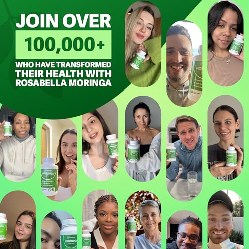 Rosabella Pure Moringa Powder Capsules
