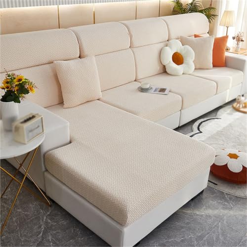 Fundas for sofá elásticas beige protector de sofá antideslizante 2