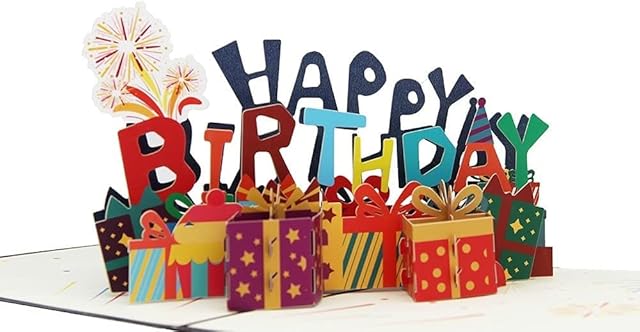 XDISHYN 3D Love Pop Up Greeting Card Birthday ,Happy Birthday