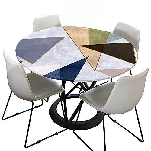 Morbuy Rondes Nappes Avec Bord Élastique, Diamant Géométrie