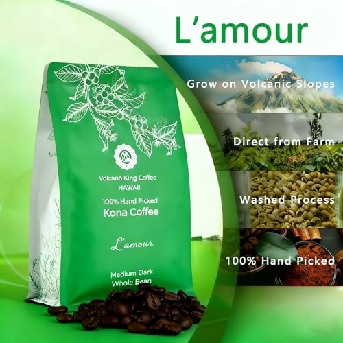 Hawaiian Kona Coffee Beans, 100% Kona No Blend, No. 1 Grade, Medium Dark Roast miniatura 3