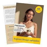 DRUCK.DE Flyer 500 Stück A5 Hoch Beidseitig Bedruckt | Premium 250 g/m² Papier Matt | Personalisierbar | Werbung Marketing