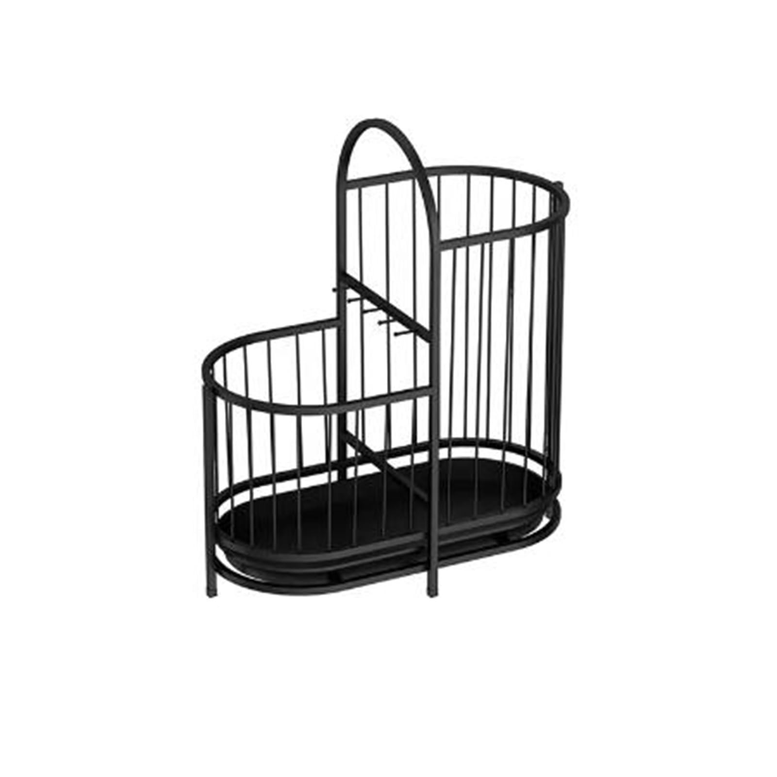 GHHVFEC Metal Umbrella Stand with 5 Hooks and Drip Tray, for Hallway Entryway Balcony Storage