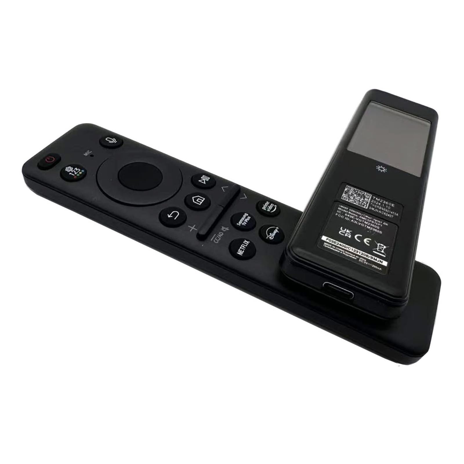 Télécommande Vocale Solaire BN59-01455A/P TM2360E, Compatible avec Samsung 2024 Smart TV, for Neo QLED Série Q60 Q70 Q80 QN85 QN90