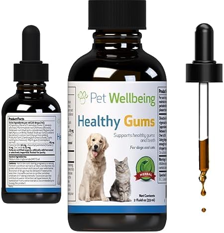 Pet Wellbeing – Healthy Gums for Cats – Natural Support for Healthy Gums in Cats – 2oz (59ml)