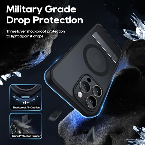 Coque iPhone 14 Pro Max protection militaire intégrale avec verre trempé et support - 6
