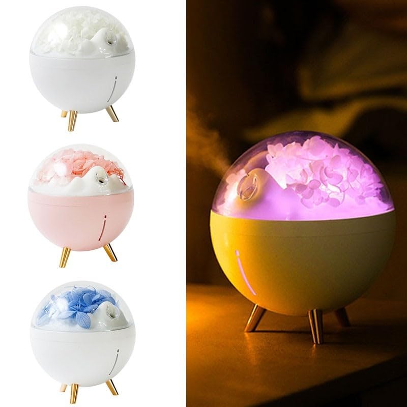 Humidificador Dormitorio LED Lámpara de cabecera Agua Reabastecimiento Oficina Humidificador (rosa)
