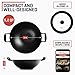 Uno Casa Cast Iron Wok Pan - 8 lb. Flat Bottom Wok with Silicone Lid - 12 Inch, 5.2 Q, Compact, Durable Induction Wok for Both Indoor and Outdoor Cooking
