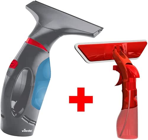 Vileda Windomatic Power Set Aspirateur pour fenêtre avec Accessoire Spray