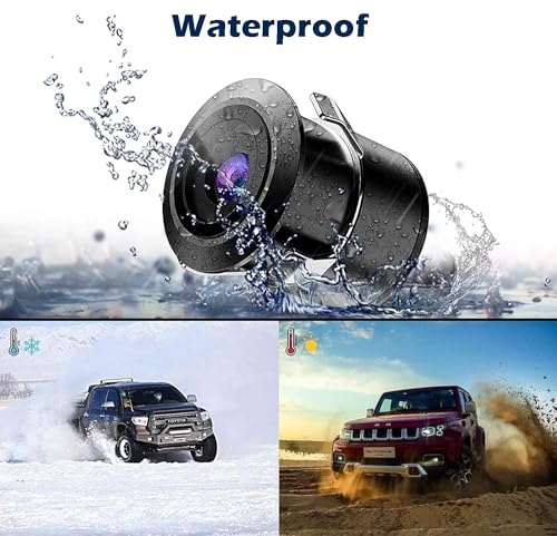 Image of Backup HD Camera Rear Front View License Plate Night Vision Waterproof Compatible with Alpine Car Radio iLX-F409 iLX-F409 ILX-F509 ILX-W650 ILX-W650 INE-W960 INE-W970HD IVE-W535HD