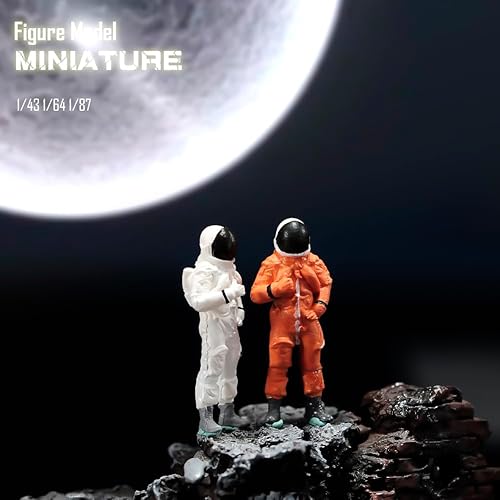 Miniatura 5 de Figura de miniatura a escala 143 pintada a mano de personas diminutas de resina, figuras de diorama de acción para automóviles, vehículos, paisajes,