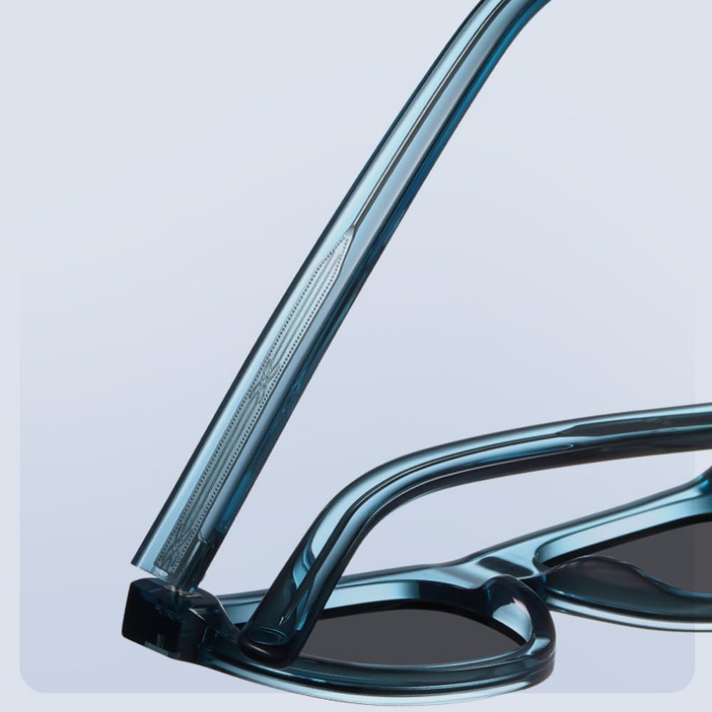 Occhiali da sole casual alla moda in acetato con montatura grande polarizzata per uomo e donna
