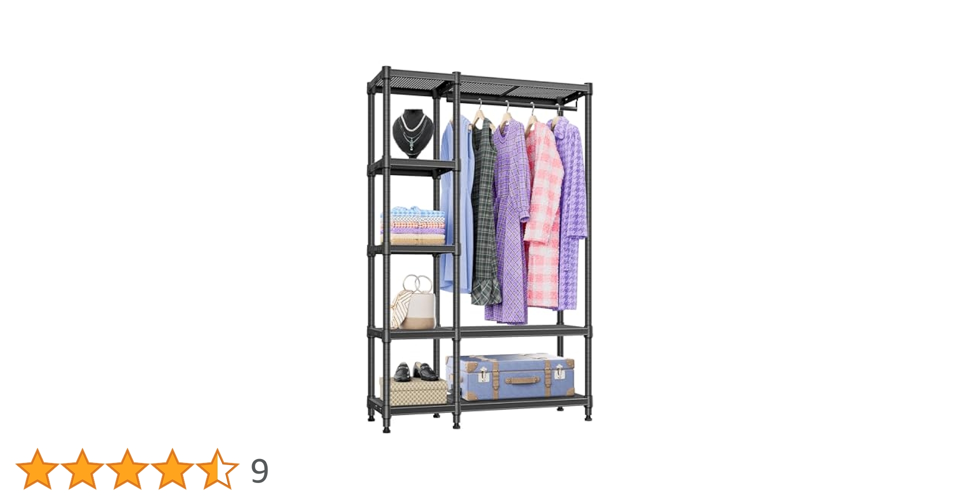 Amazon｜IZEUK ハンガーラック スリム 洋服ラック 押入れ収納棚