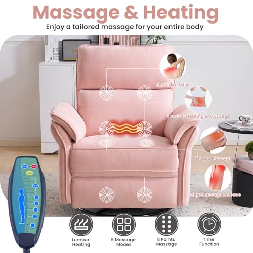 Sillón Recliner Plegable rosa miniatura 3