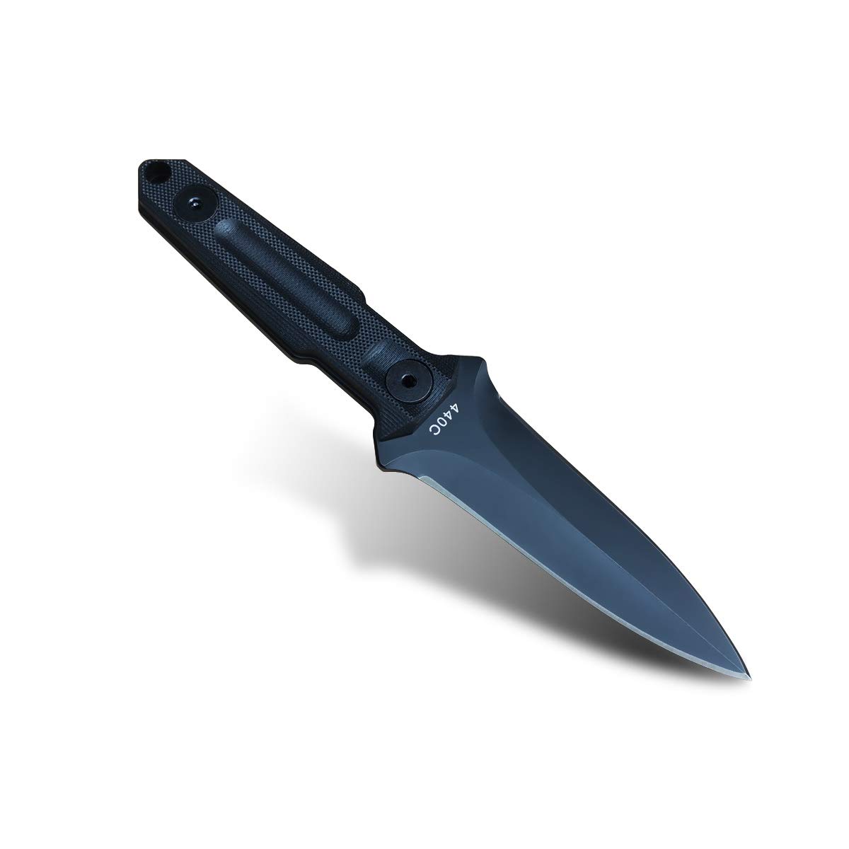 Buy Fixed Blade Knife Tactical, Straight Knife Double Edged, Survival Knife Fixed Blade, 440C