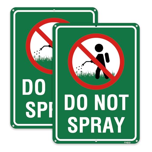Panneaux Do Not Spray réfléchissants pour protéger le potager familial des traitements chimiques