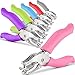 Emraw Premium Single Hole Paper Punch Cushion Grip Heavy Duty Hole Puncher for Greeting Cards Scrapbook Notebook Puncher Craft Paper Hand Tool Pack of 6