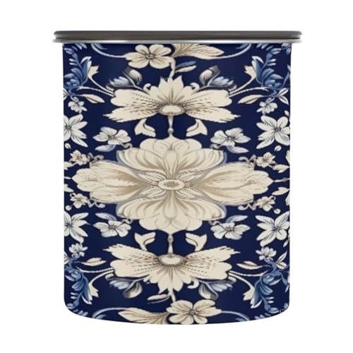 Envase Hermético de Acero para Café 900ml Azul