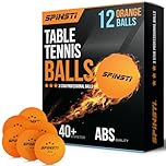SPINSTI Table Tennis Balls (12 Balls) |3 Star 40+ Professional Orange Table Tennis Balls for Indoor Sports | Premium Orange ABS Quality Ping Pong Balls | Spherical Celluloid Free