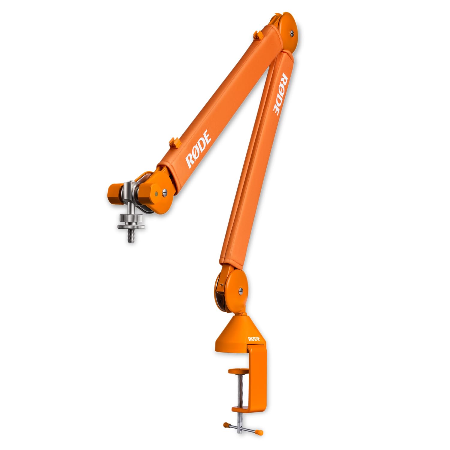 Rode PSA1+ Plus - Brazo articulado para micrófono de mesa, color naranja con cable keepdrum XLR