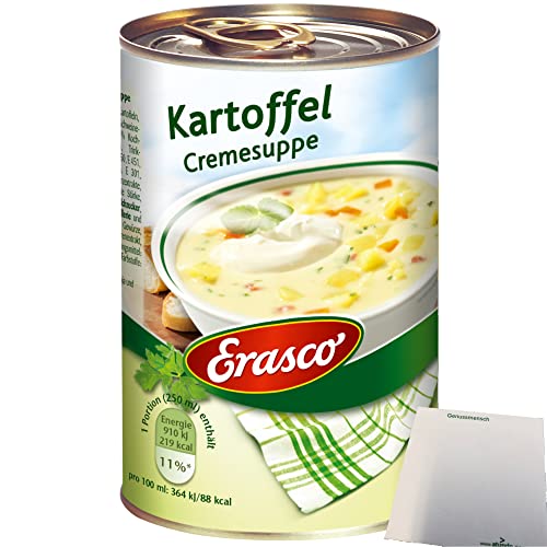 Erasco Kartoffel Cremesuppe 1er Pack (1x390ml) + usy Block