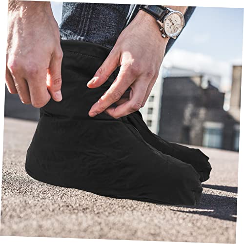 DECHOUS 1 par de cubiertas para zapatos impermeables para actividades al aire libre como ciclismo, senderismo, pesca y escalada, antideslizantes y cálidas miniatura 6